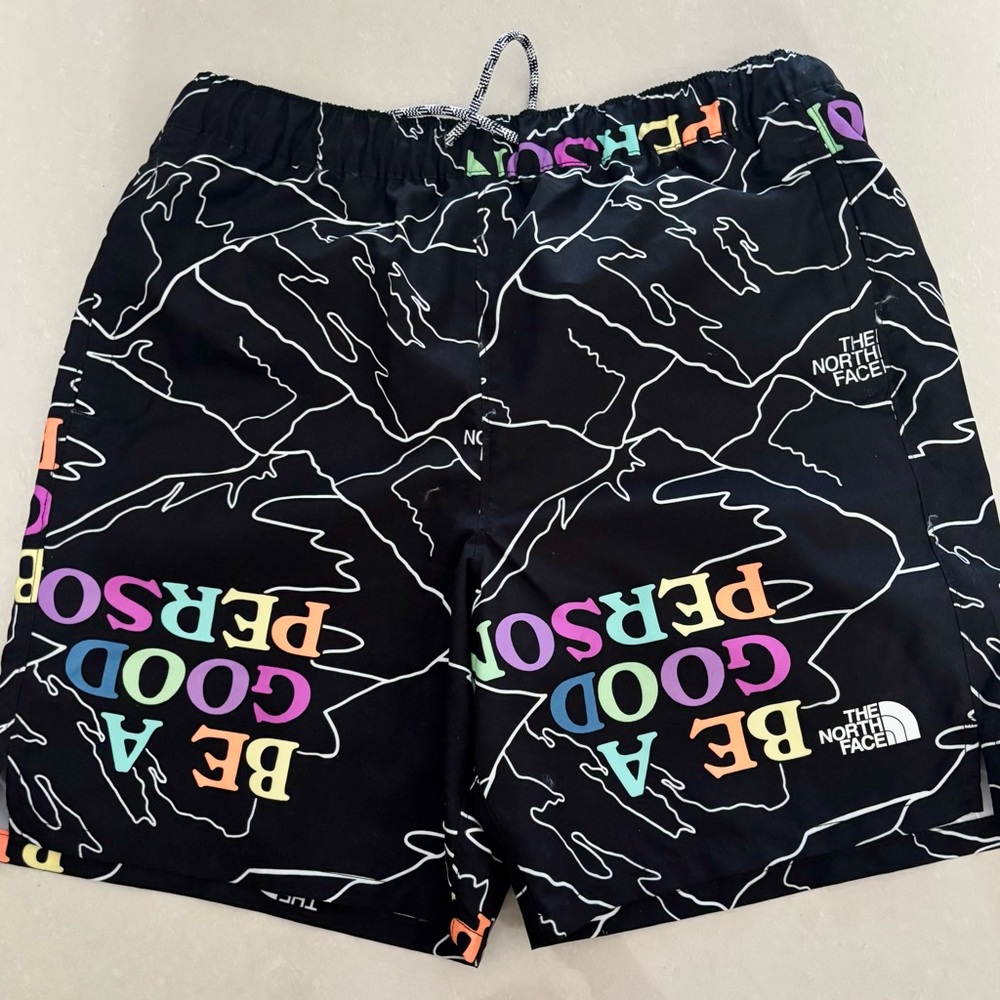The North Face Multicolor Graphic Black Shorts
